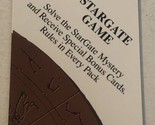 Stargate Trading Card Vintage 1994 #4 Of 12 Stargate Game Card - £1.57 GBP