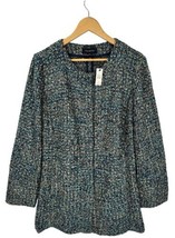 Talbots NWT $229 Colorful Boucle’ Tweed Collarless Jacket Italy Italian ... - $39.59