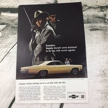 Vintage 1966 Advertising Art print Impala Chevrolet - £7.75 GBP