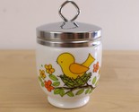 Vintage LORRIE DESIGN Egg Coddler Yellow Bird in Nest Japan - £11.93 GBP