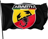 Abarth Racing Flag 3X5 Ft Polyester Banner USA - £12.54 GBP