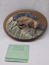 Vintage 1987 AVON Fine Collectible AMERICAN WILDLIFE Collection &quot;COUGAR&quot;... - $352.69 MXN