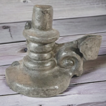 Vtg Pewter Candlestick Ice cream Candy Chocolate Mold Kitchen Tool #932 E&amp; Co NY - £14.90 GBP