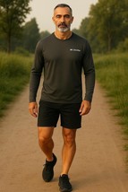 Columbia Mens Midweight Base Layer Omni Heat Top Shirt Grey XM6322-024 - $32.08
