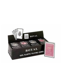Royal 100% All Plastic Poker Cards | 2 Deck, 6 Deck, 12 Deck - $12.99+