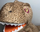 Jurassic World Dominion Plush Brown Raging T-Rex Pillow Stuffed Dinosaur... - $13.95