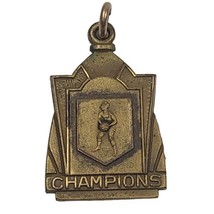 Vintage Basketball Champions Gold Tone Charm Pendant A-I 35 Spies Bros Chicago  - £7.43 GBP