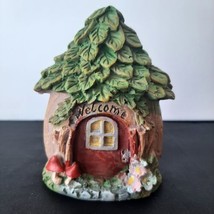 Fairy Garden Forest Figurine Fairy  Cottage House Home Decor Accents 4&quot; Rustic - £5.53 GBP