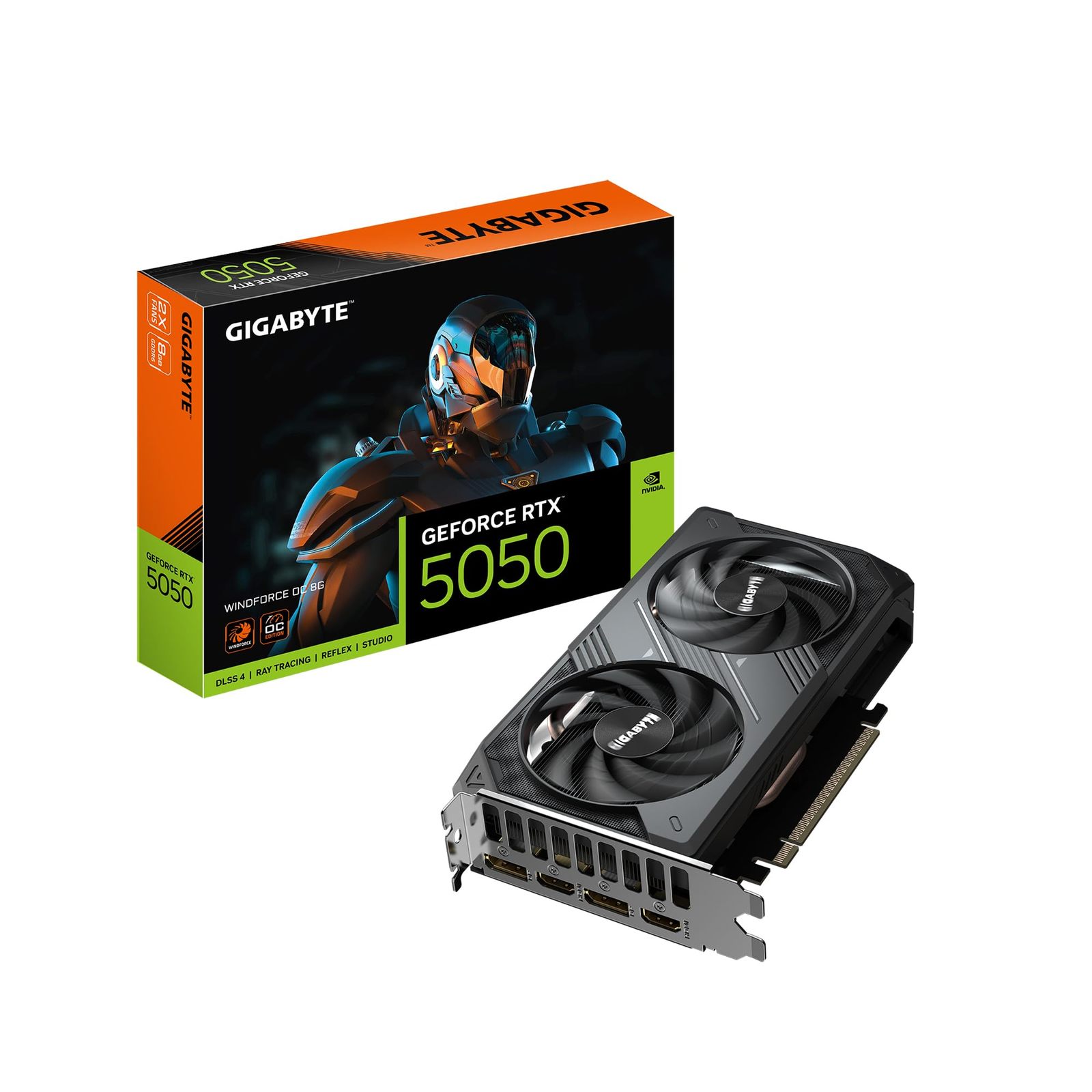 GIGABYTE GeForce RTX 5050 WINDFORCE OC 8G Graphics Card, 8GB 128-bit GDD... - $324.40