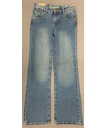 NWT Crazy 8 Bootcut Adjustable Waist Girls Size 10 Slim Denim Jeans Pants - £7.06 GBP