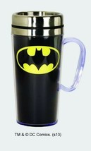 DC Comics Batman Bat Chest Logo 15 oz. Acrylic Insulated Travel Mug, NEW UNUSED - £9.28 GBP