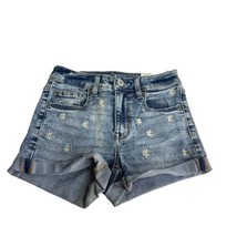 american eagle Daisy high rise shortie Super Stretch jean shorts Size 00 - £15.50 GBP