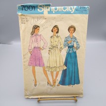 Vintage Sewing PATTERN Simplicity 7001, Misses 1975 Flared Skirt in Thre... - $17.42