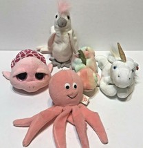 Lot Of 5 Beanie Babies Collection Iggy Mystic Shellby Inky Kuku - £18.43 GBP