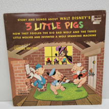 Walt Disney - Three Little Pigs (1966) Vinyl LP Sterling Holloway - 3 - TESTED - £5.07 GBP