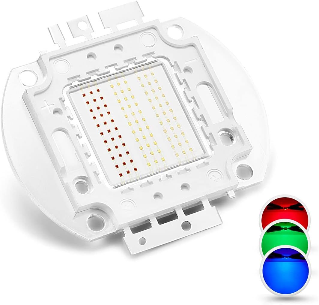 Chanzon High Power Led Chip 100W Rgb Common Anode (600Ma - 700Ma For Eac... - $31.99