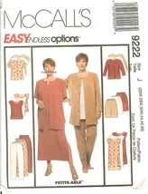 McCall&#39;s 9222 Misses Petite-able Unlined Jacket Dress 26W,28W,30W 44-48 ... - $11.47