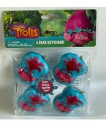 Trolls Poppy Birthday Party Favors Squishy Slow-Rise Key Chains One 4 Pa... - £7.45 GBP