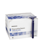 Disposable Twin Blade Razors Single Edge Blue - Lot 500 Razors - BEST VALUE - $2,891.14 MXN
