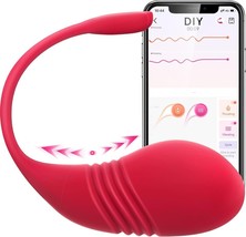 Sex Toys APP Remote Control Vibrator, Adult Toys with 9 Thrusting Vibrating Mode - £18.55 GBP