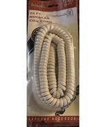 Trisonic 25ft. Modular Coil Cord-Ivory-TS-625 - $10.75 CAD