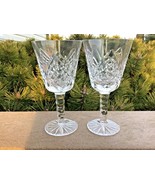 TIPPERARY IRELAND CRYSTAL DOVE HALL PATTERN OVAL CUT WINES SET OF (2) lo... - $864.09 MXN