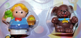 Fisher-Price Little People Happy Easter Figures Eddie and Brown Dog 2 Pack - £11.88 GBP