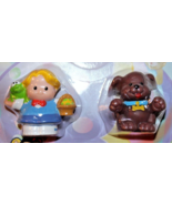 Fisher-Price Little People Happy Easter Figures Eddie and Brown Dog 2 Pack - £11.96 GBP