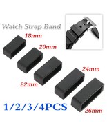 UP4x Rubber PVC Watch Strap Buckle Band Keeper Hoop Loop Holder Retainer... - €3,45 EUR+