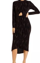 NWT Aqua- Long Sleeve Cutout Midi Dress Size Small - Cocktail Party Date... - $1,699.90 MXN