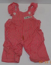 1980&#39;s Coleco Cabbage Patch Kids Red Overalls Romper CPK Xavier Roberts OAA - $24.51