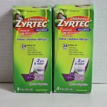 (2) Zyrtec Children&#39;s Allergy Grape Syrup, 8 fl oz (236ml) each Exp 06/2024 - $10.87