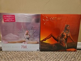 Lot of 2 Nicki Minaj Records: Pink Friday Deluxe (Pink), Queen (Orange) - £81.22 GBP