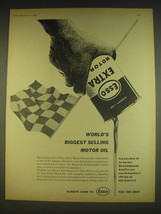 1963 Esso Extra Motor Oil Ad - World&#39;s biggest selling motor oil - $18.49