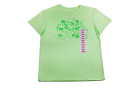 Women T-Shirt Disney Mickey and Friends Short Sleeve T-Shirt Lime Green ... - $197.82 MXN