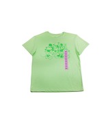 Women T-Shirt Disney Mickey and Friends Short Sleeve T-Shirt Lime Green ... - $10.39