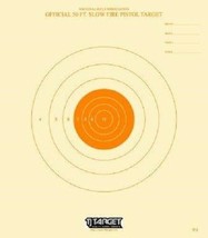 B-2 Official 50 Foot Slow Fire Pistol Target (50 per package) orange bul... - $21.68