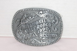 National Finals Rodeo 1990 Belt Buckle; By Hesston Fiatagri Commemorative  - £19.50 GBP
