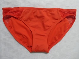 DKNY Solid Mesh Splice Bikini Bottom (Orange) size (M)-$48 - £12.86 GBP