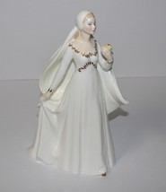 Royal Doulton Bride 8.25” Lady in Wedding Dress Holding Flower Figurine HN 2873 - £27.37 GBP