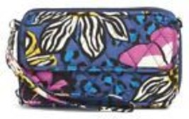 NWT VERA BRADLEY AFRICAN VIOLET  ALL IN ONE CROSSBODY WRISTLET FOR IPHON... - £29.89 GBP