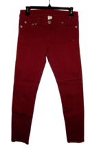 Wet Seal Maroon Skinny Jeans Women&#39;s Size Small 29 x 27 1/2 - £14.34 GBP