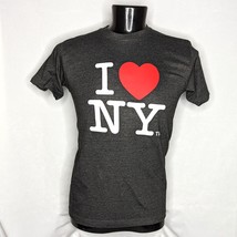 Men&#39;s Shirt I Love New York Graphic T-Shirt Gray Medium - £7.59 GBP