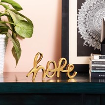 Tabletop Freestanding Hope Sign Decorative Metal Words Home Table Centerpiece - £17.77 GBP