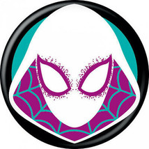 Spider-Gwen Costume Mask Button Multi-Color - £6.25 GBP