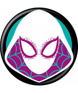 Spider-Gwen Costume Mask Button Multi-Color - £6.37 GBP