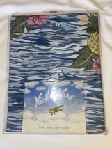 Nick &amp; Nora Sea Breeze Shower Curtain NEW IN PACKAGE Old Stock Tiki Floral - £15.48 GBP