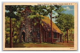 Fort Raleigh Chapel Roanoke Island North Carolina NC UNP Linen Postcard N24 - £2.33 GBP
