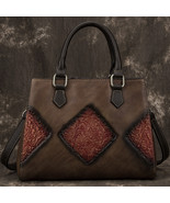 Top Layer Cowhide Handbag Genuine Leather Retro Bag Womens Messenger Bag - $80.47