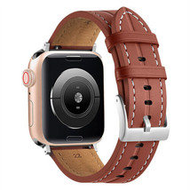 Genuine Leather Strap Band case Apple Watch Series Ultra 49mm 8 7 6 5 42... - £62.55 GBP